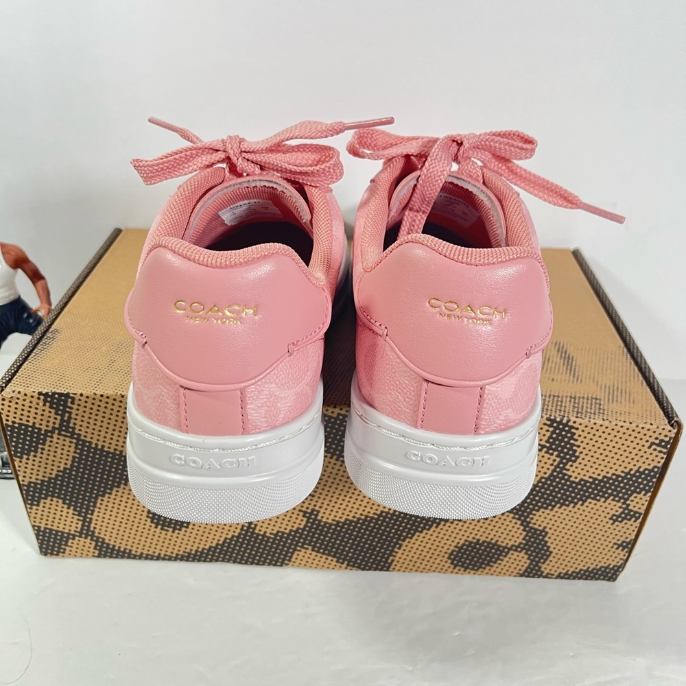 Coach High Line Sneaker Woman's Signature Canvas Powder Pink NWT - Picture 8 of 8